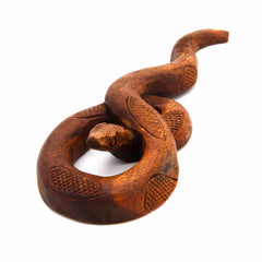 Knotted Snake Carving - 20cm