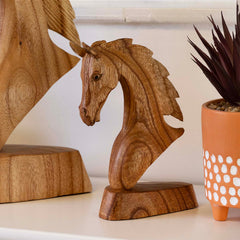 Horse Head Woodcarving - 20cm