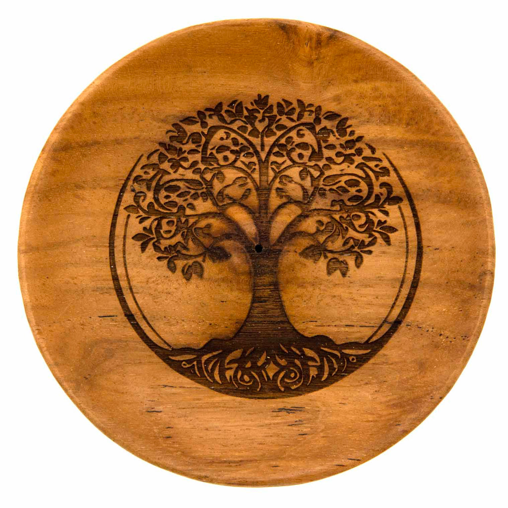 Tree Design Round Incense Holder