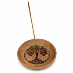 Tree Design Round Incense Holder