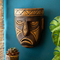 Displeased Wooden Mask