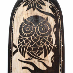 Mask With Owl Carving 50cm