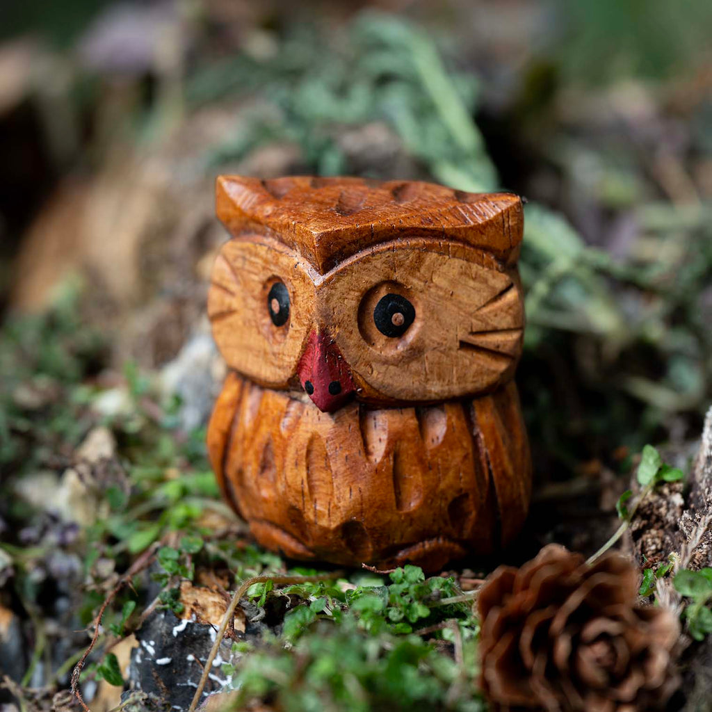 Mini Wooden Owl