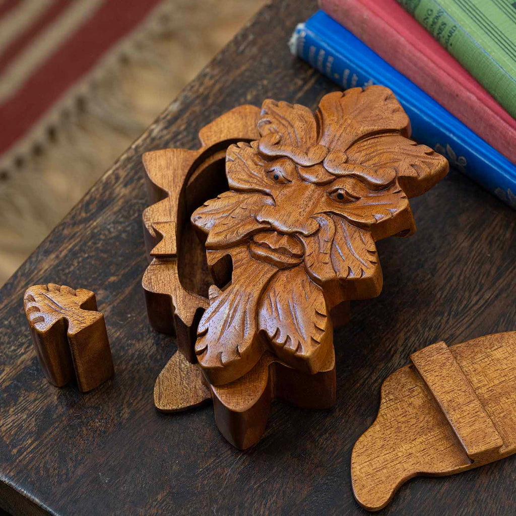 Green Man Puzzle Box