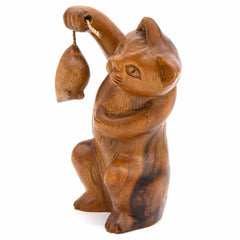 Cat and Mouse Woodcarving