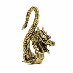 Brass Dragon With Raised Tail