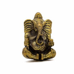 Brass Sitting Ganesh