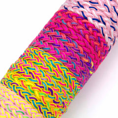 Tube of Vibrant Plaited Wristbands