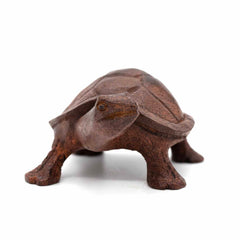Hand Carved Dark Stained Tortoise-Siesta Crafts