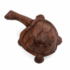 Hand Carved Dark Stained Tortoise-Siesta Crafts