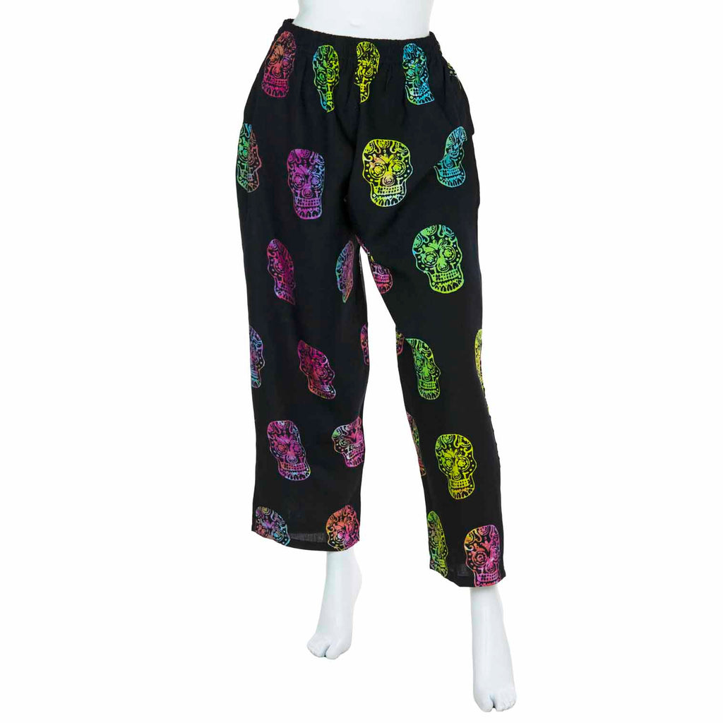 Black Candy Skull Trousers-Siesta Crafts
