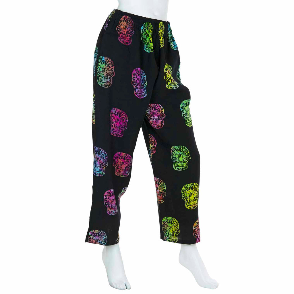 Black Candy Skull Trousers-Siesta Crafts
