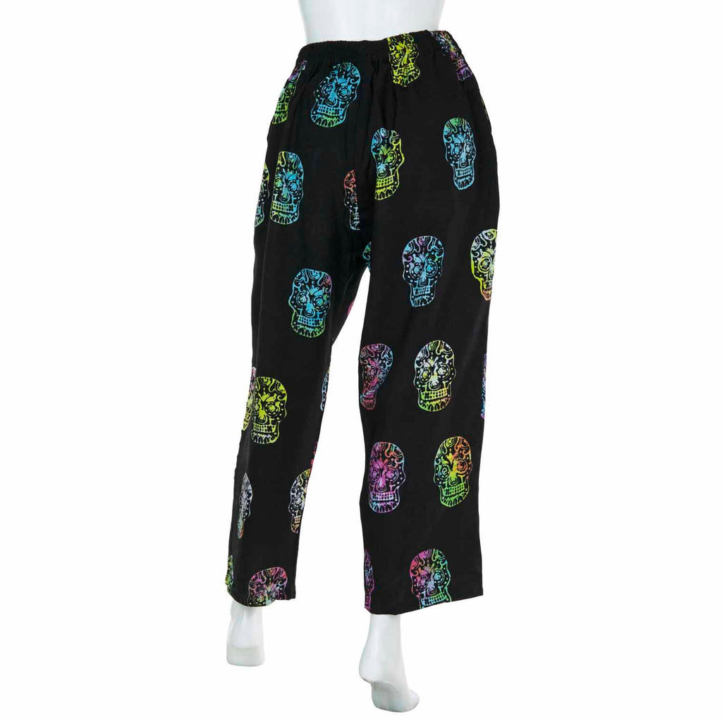 Black Candy Skull Trousers-Siesta Crafts