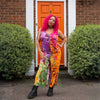 Celestial Button Jumpsuit-Siesta Crafts