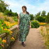 Jungle Print Split Sleeve Kaftan-Siesta Crafts