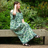 Jungle Print Split Sleeve Kaftan-Siesta Crafts