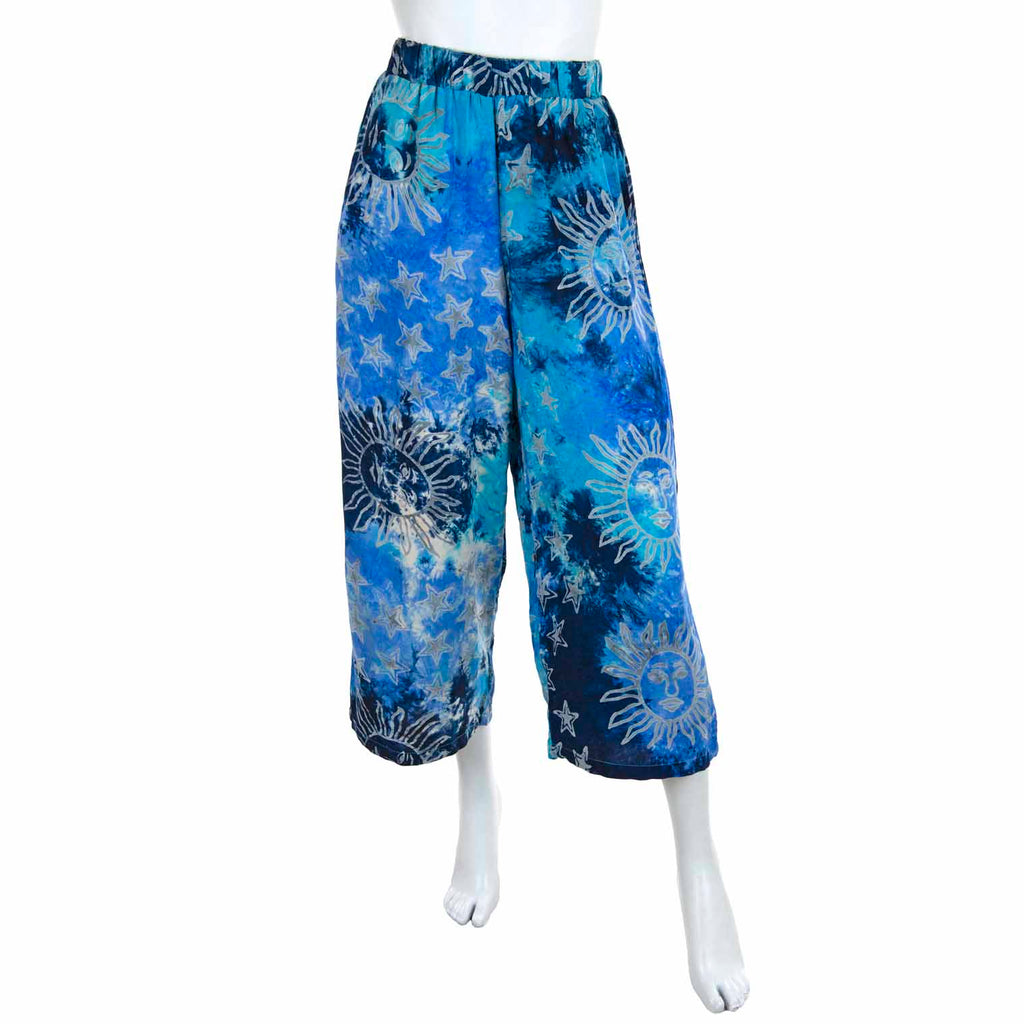 Celestial Cropped Trousers-Siesta Crafts