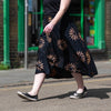 Black Sun Button Skirt-Siesta Crafts