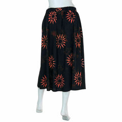 Black Sun Button Skirt-Siesta Crafts