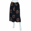 Black Sun Button Skirt-Siesta Crafts