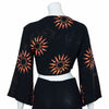 Black Sun Wrap Top-Siesta Crafts