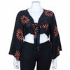 Black Sun Wrap Top-Siesta Crafts