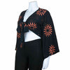 Black Sun Wrap Top-Siesta Crafts