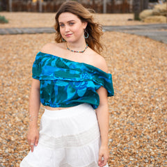 Bali Flower Bardot Top-Siesta Crafts