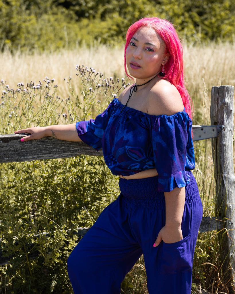 Bali Flower Bardot Top-Siesta Crafts