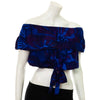 Bali Flower Bardot Top with Tie-Siesta Crafts