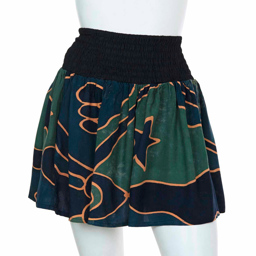 Bali Print Mini Skirt-Siesta Crafts