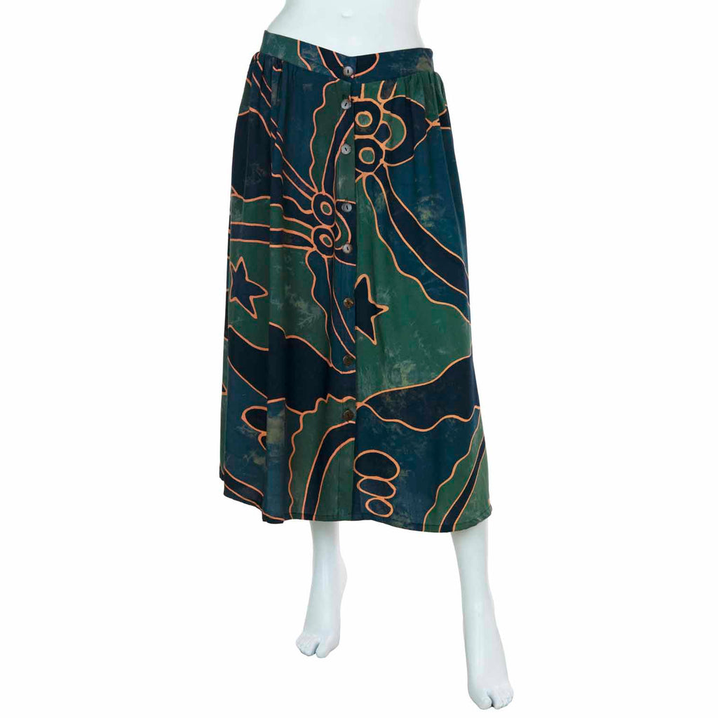 Abstract Button Skirt-Siesta Crafts