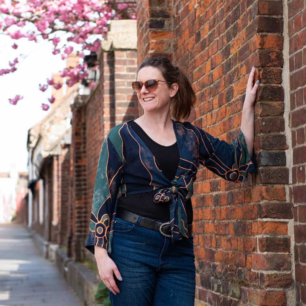 Abstract Wrap Top-Siesta Crafts
