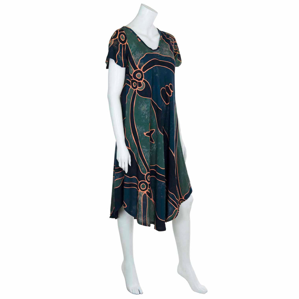 Bali Print Dress-Siesta Crafts
