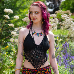Tassel Crochet Bralette Top