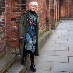 Oval Dress with Belt