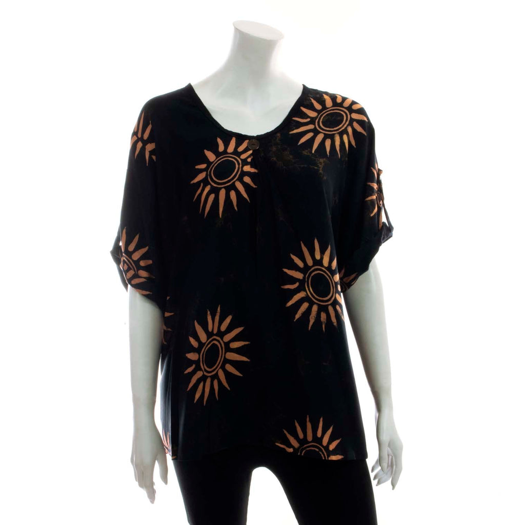 Button Sleeve Top-Siesta Crafts