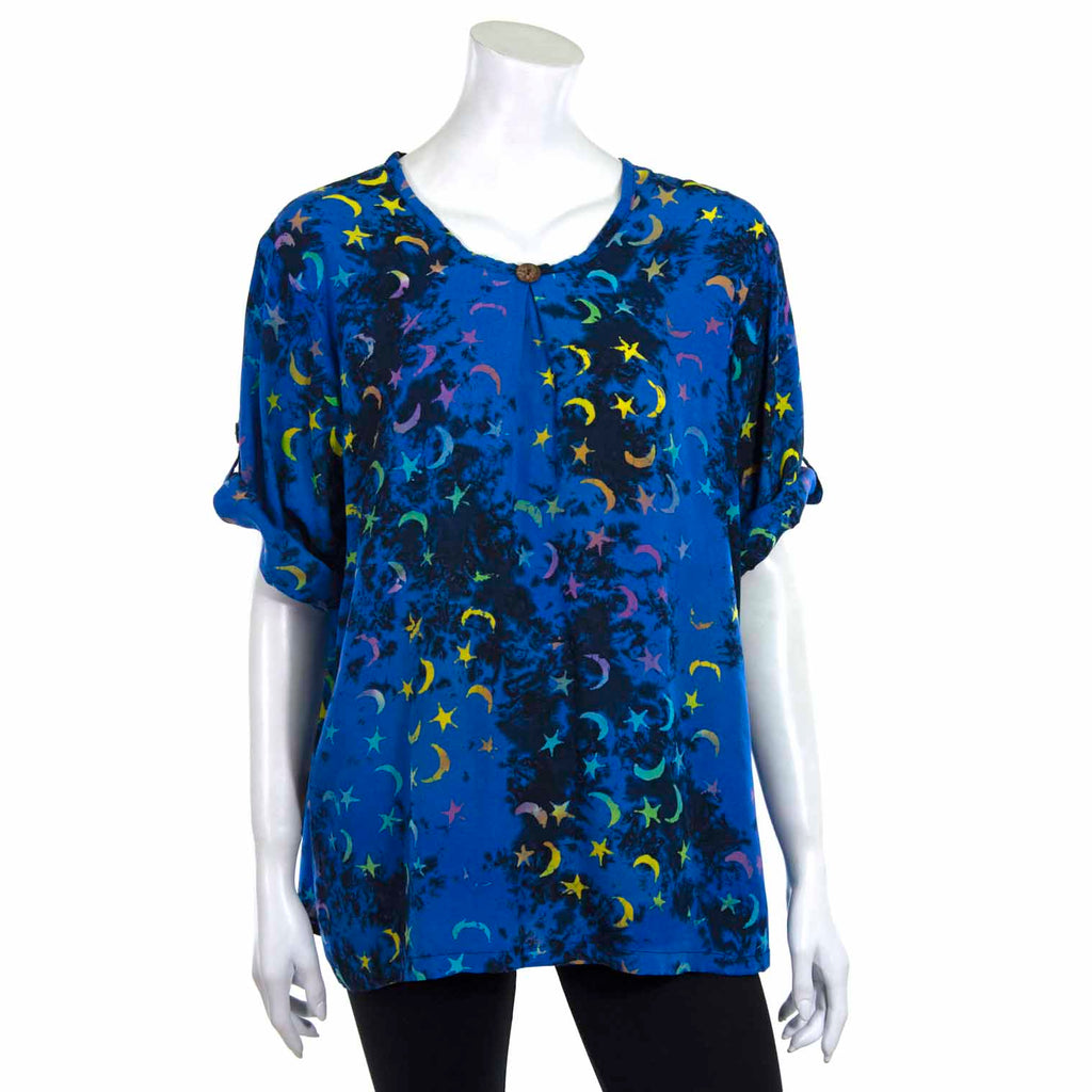 Button Sleeve Top-Siesta Crafts