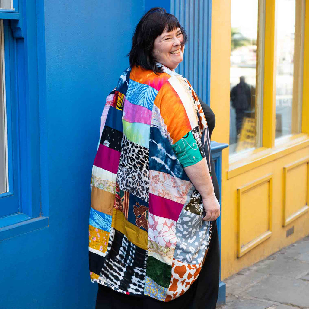 Patchwork Long Shrug-Siesta Crafts