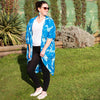 Crane Print Long Shrug-Siesta Crafts