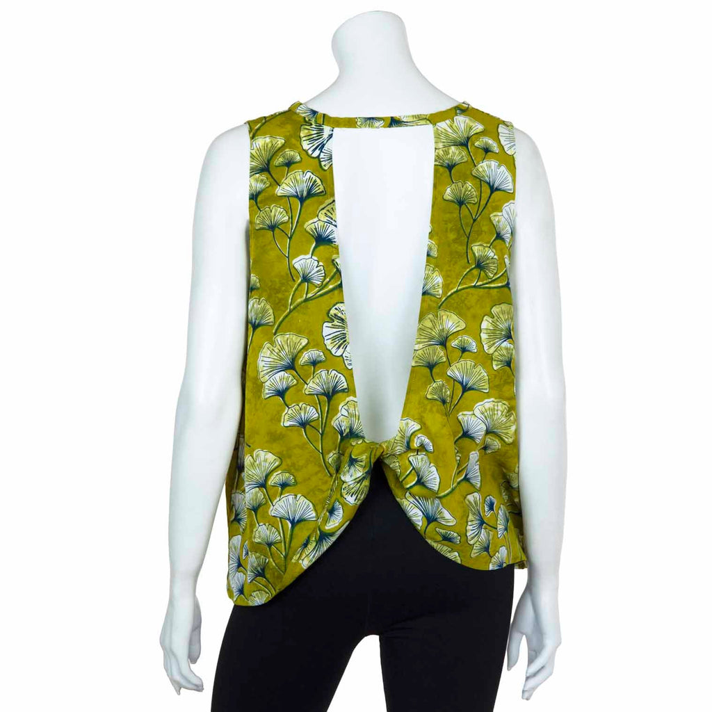 Twist Knot Open Back Top-Siesta Crafts