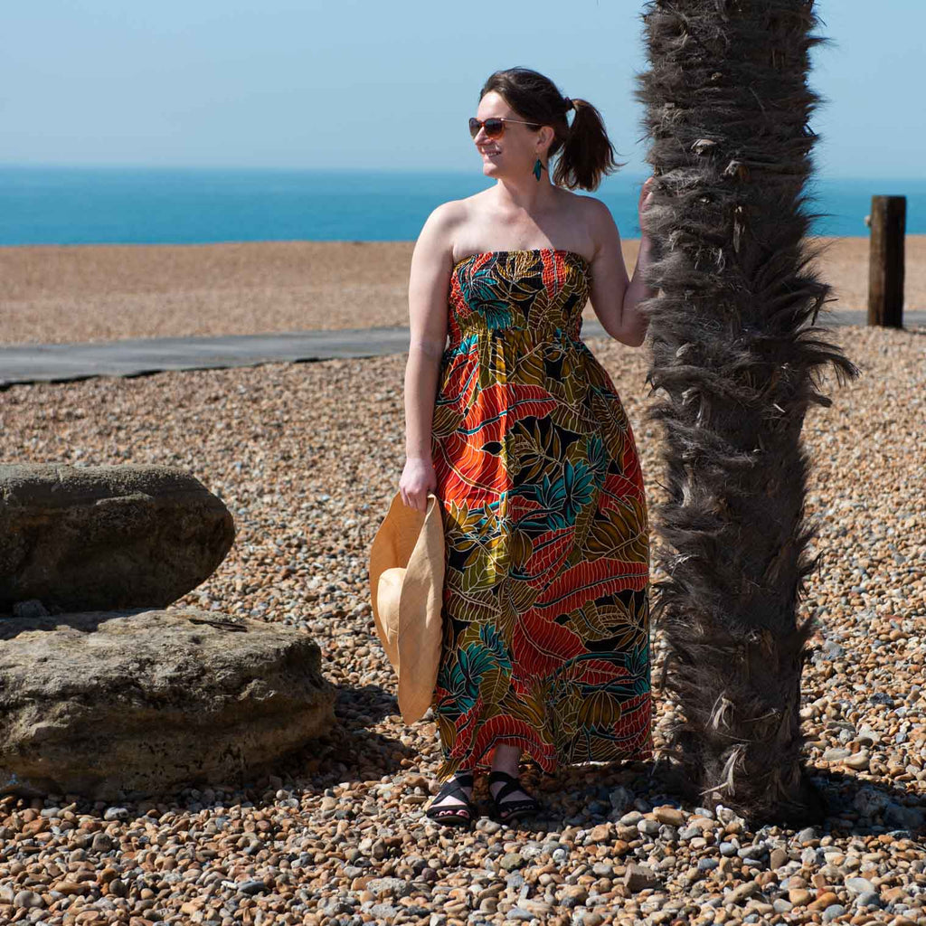 Bandeau Maxi Dress-Siesta Crafts