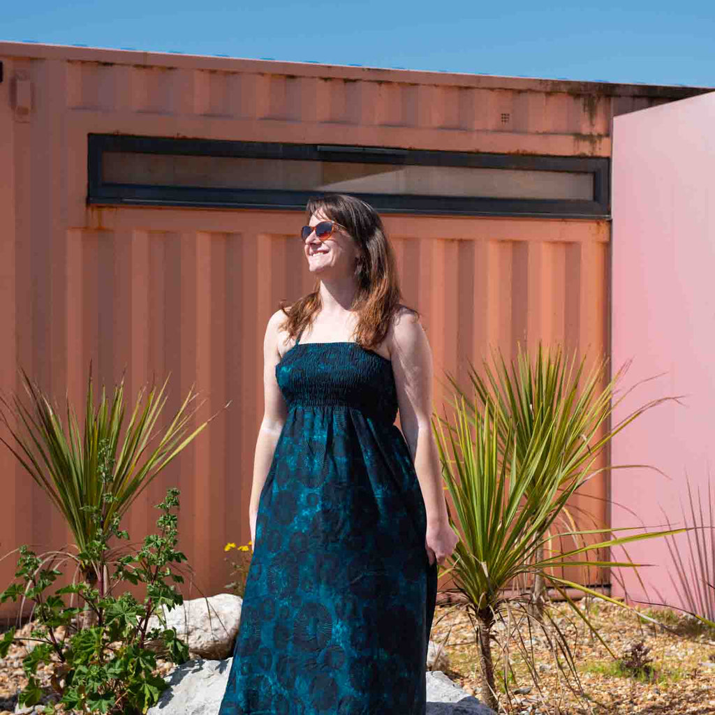 Bandeau Maxi Dress-Siesta Crafts