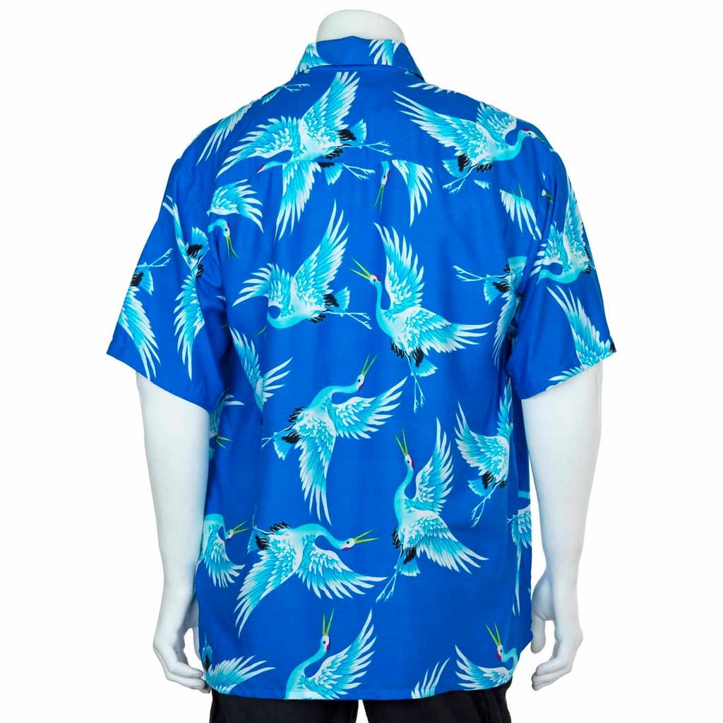 Crane Print Shirt-Siesta Crafts