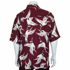 Crane Print Shirt-Siesta Crafts