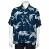 Crane Print Shirt-Siesta Crafts