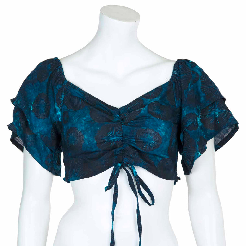 Ruffle Bardot Top-Siesta Crafts