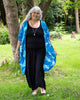 Crane Print Long Shrug-Siesta Crafts