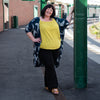 Crane Print Long Shrug-Siesta Crafts