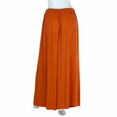 Ultra Wide Leg Crinkle Trousers Plain-Siesta Crafts